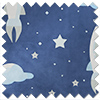 Blast Off, Celestial Blue - Motorised Roman Blind